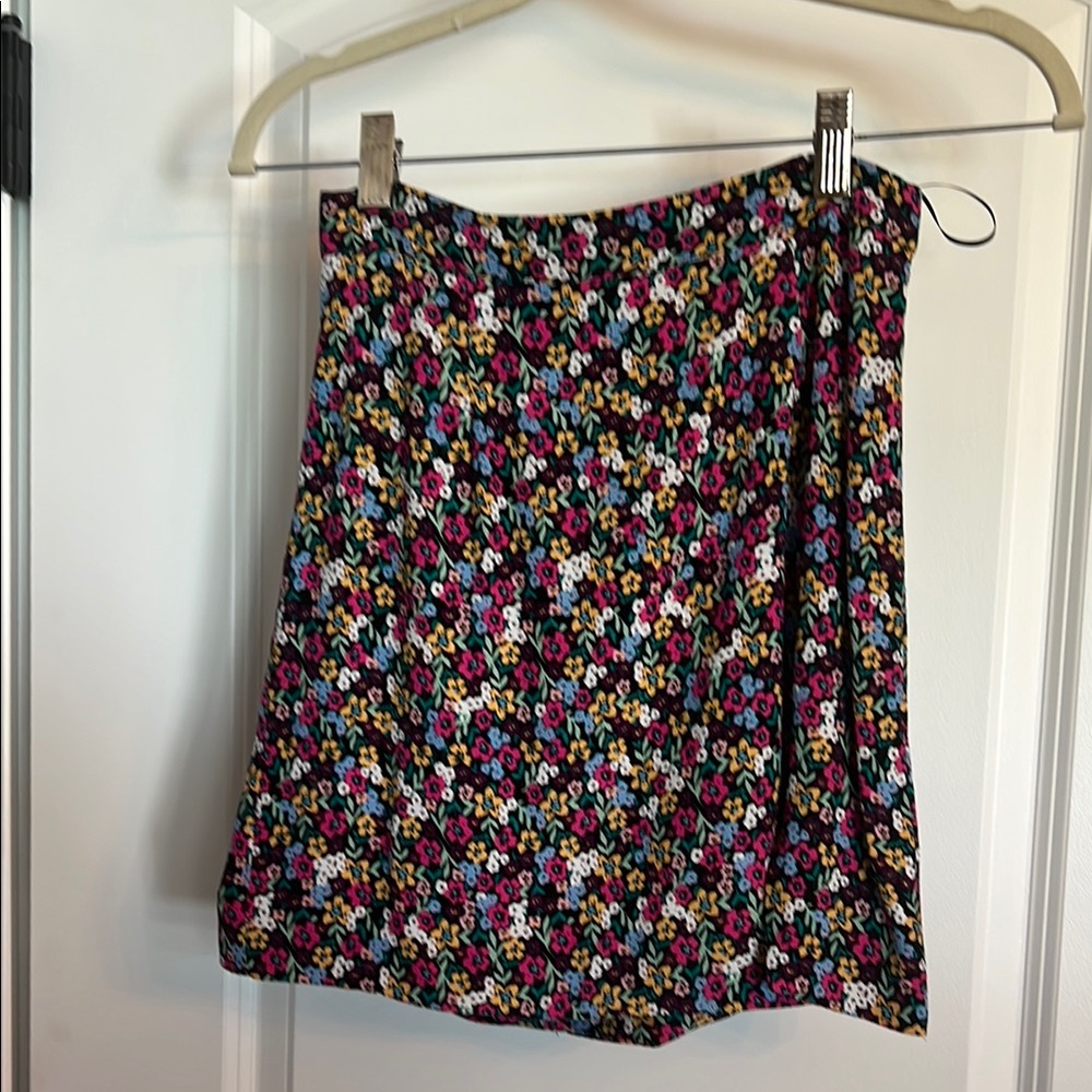Skylar + Madison Pink and Purple Pleated Mini Skirt